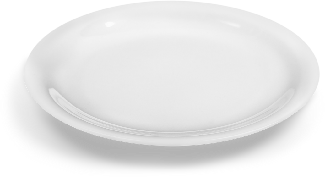 White Ceramic Plate